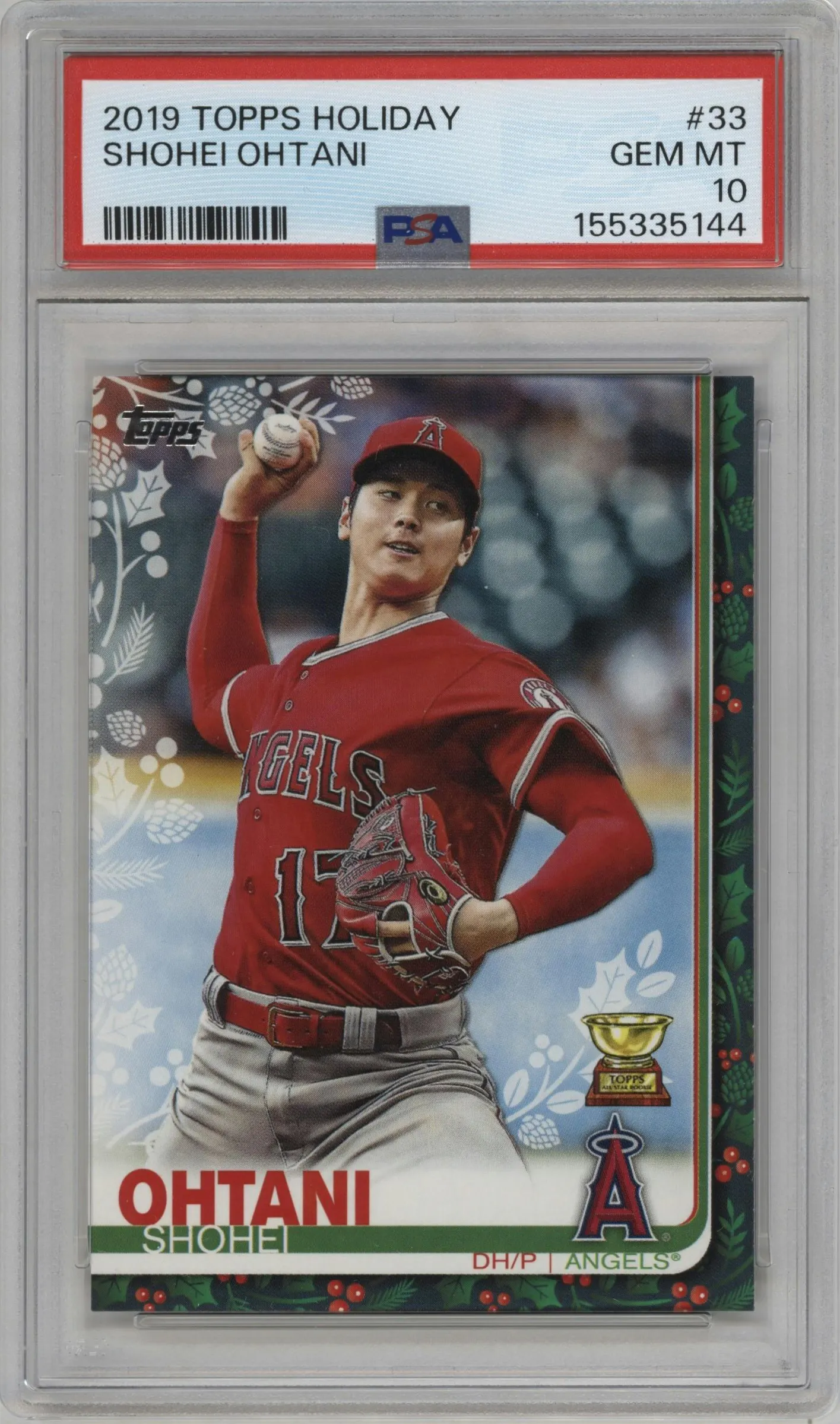 2019 Topps Holiday Shohei Ohtani #HW33 PSA 10