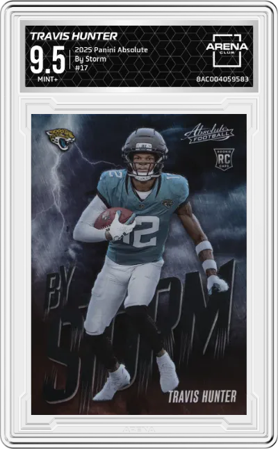 2025 Panini Absolute By Storm Travis Hunter #17 ARENA CLUB 9.5
