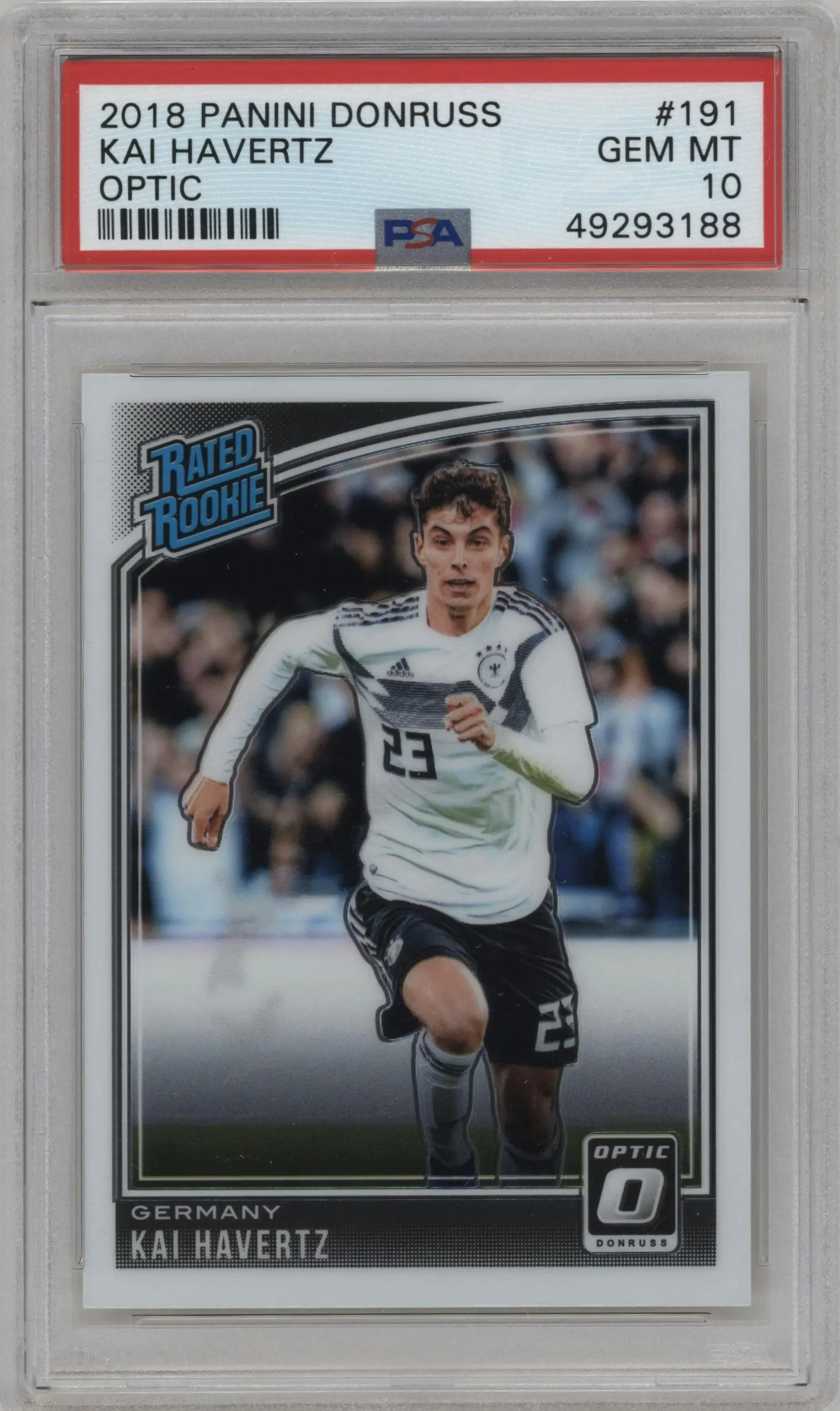 2018 Panini Donruss Optic Rtd.Rke. Kai Havertz #191 PSA 10