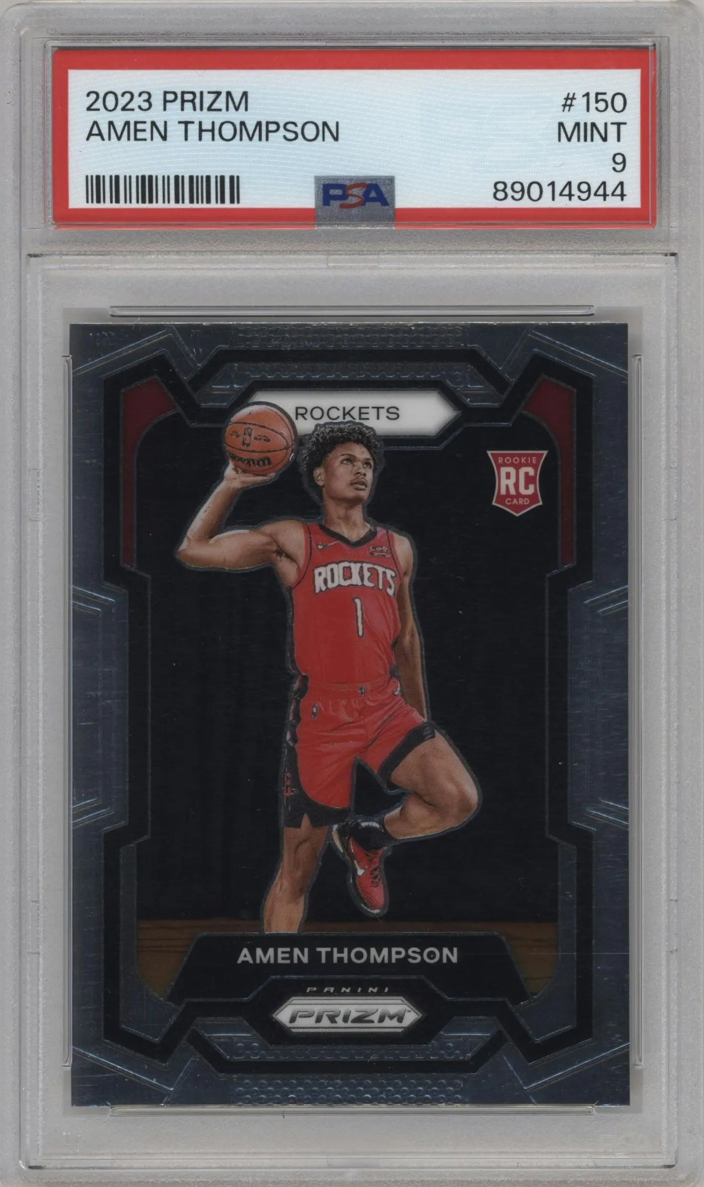2023 Panini Prizm Amen Thompson #150 PSA 9