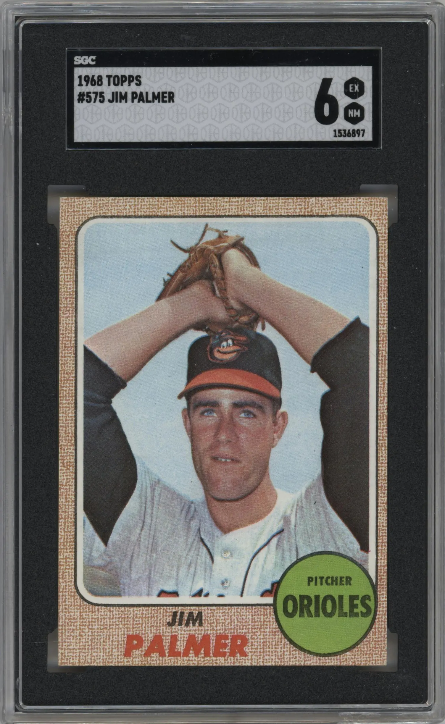 1968 Topps Jim Palmer #575 SGC 6