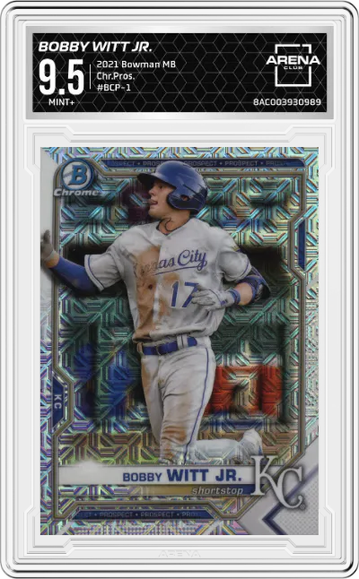 2021 Bowman Mega Box Chr.Pros. Bobby Witt Jr. ARENA CLUB 9.5
