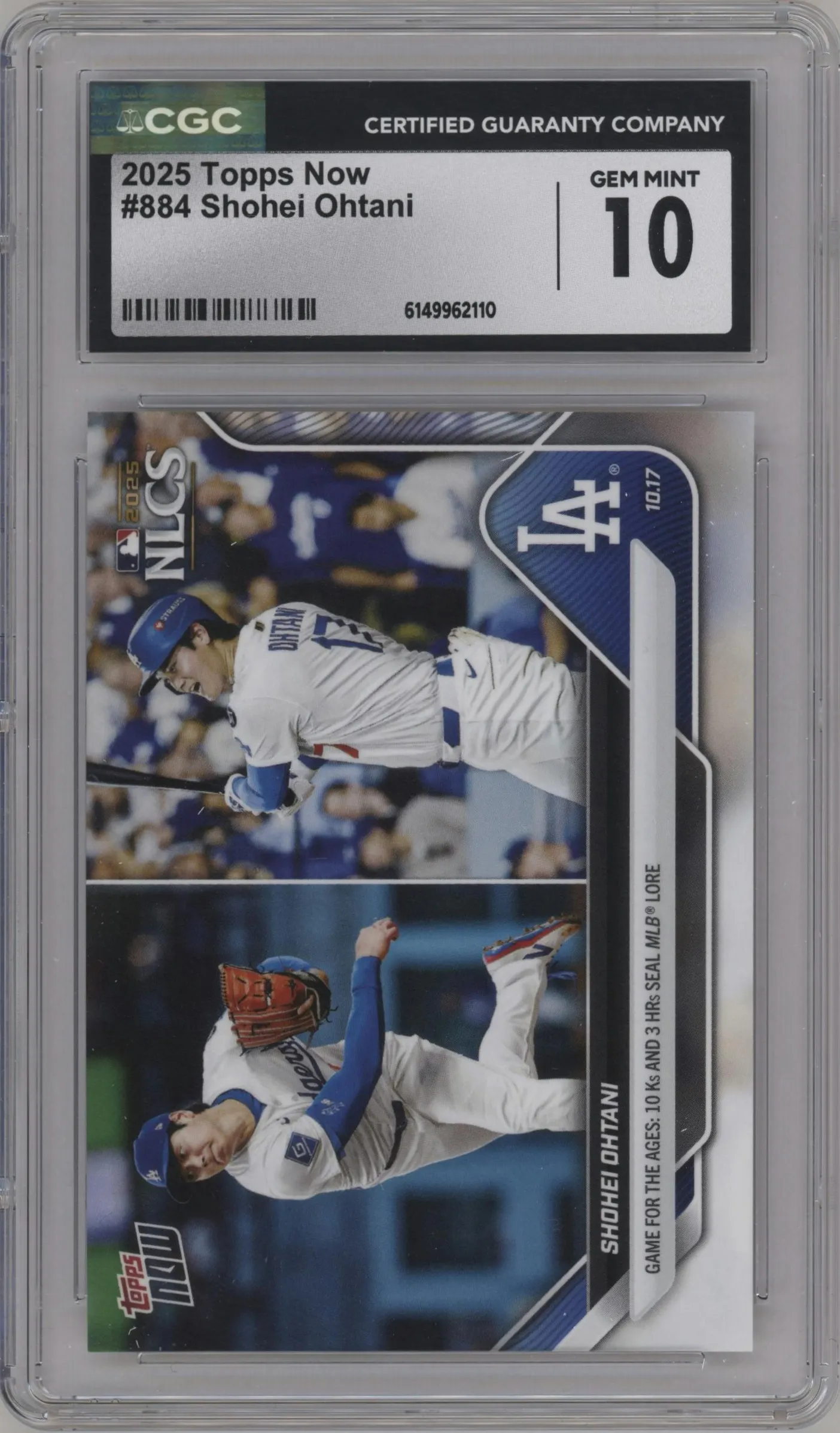 2025 Topps Now Shohei Ohtani #884 CGC 10