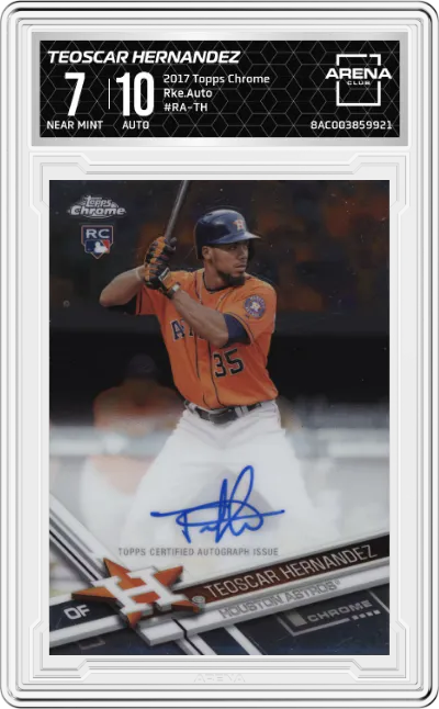 2017 Topps Chrome Rke.Auto Teoscar Hernandez #RA-TH ARENA CLUB 7