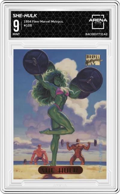 1994 Fleer Marvel Masterpieces She-Hulk ARENA CLUB 9