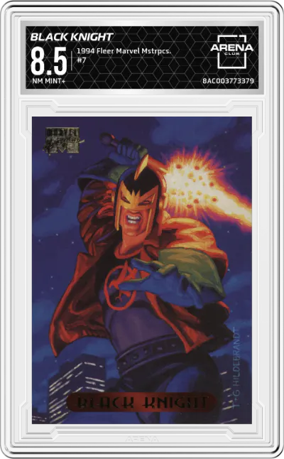 1994 Fleer Marvel Masterpieces Black Knight ARENA CLUB 8.5