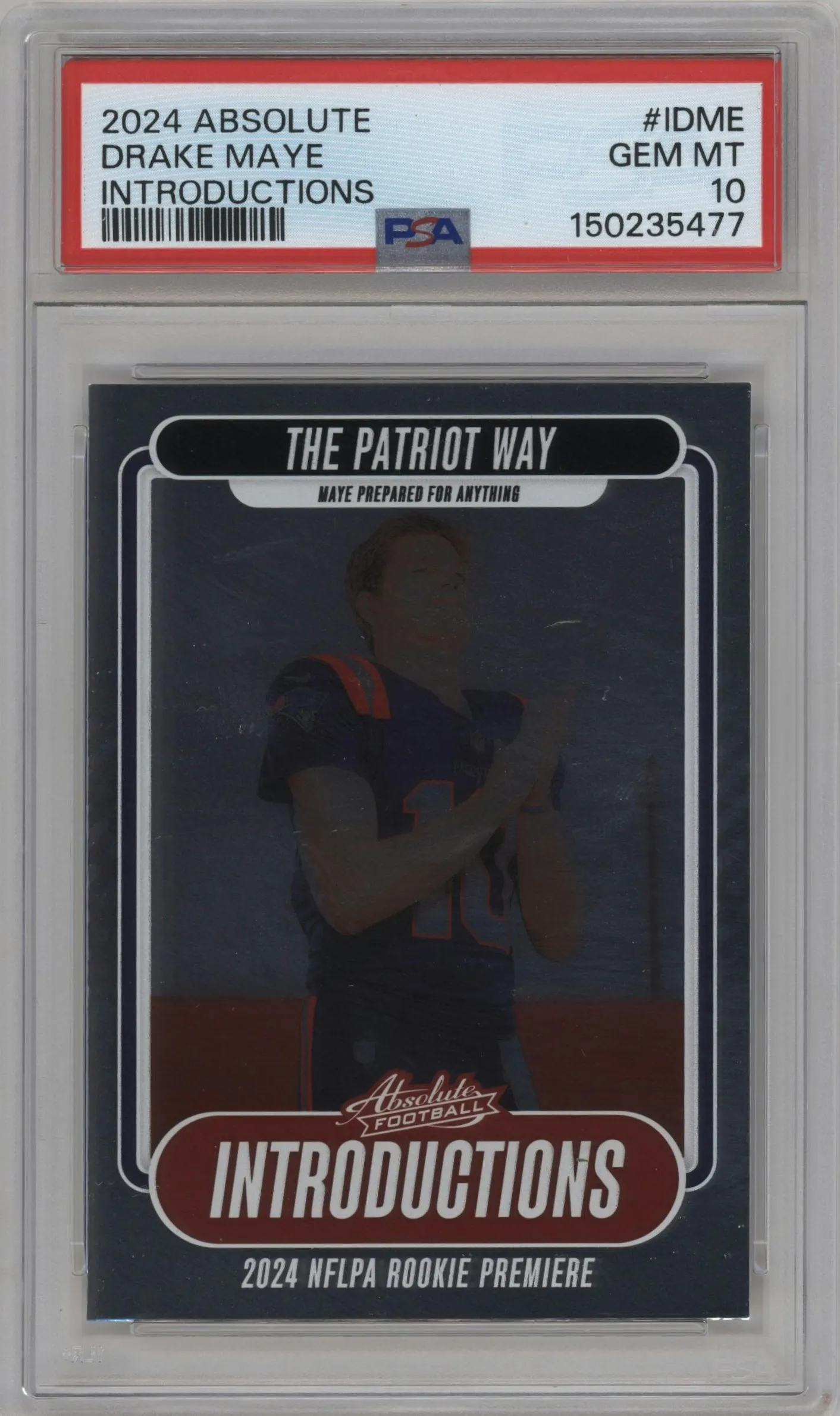 2024 Panini Absolute Introductions Drake Maye #I-DME PSA 10