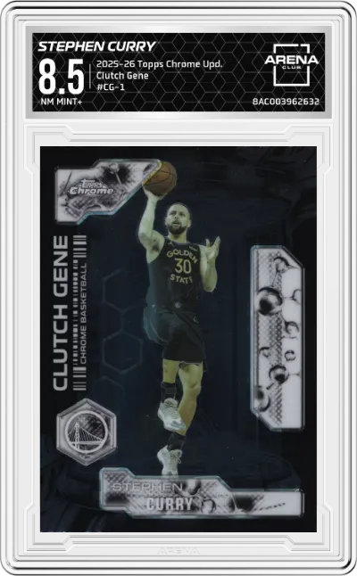 2025 Topps Chrome Update Clutch Gene Stephen Curry #CG-1  ARENA CLUB 8.5