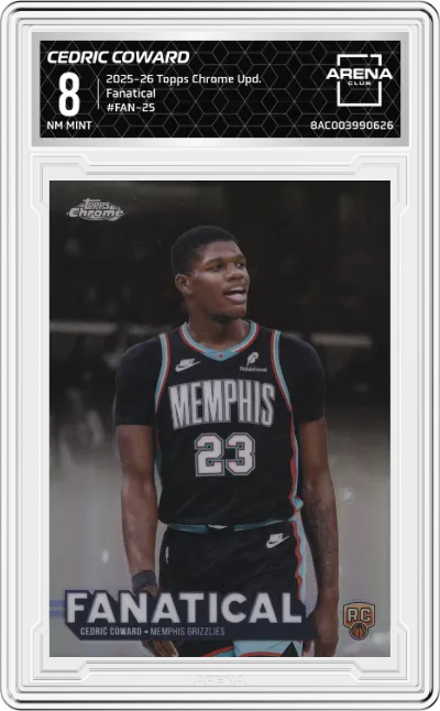 2025 Topps Chrome Update Fanatical Cedric Coward #FAN-25 ARENA CLUB 8