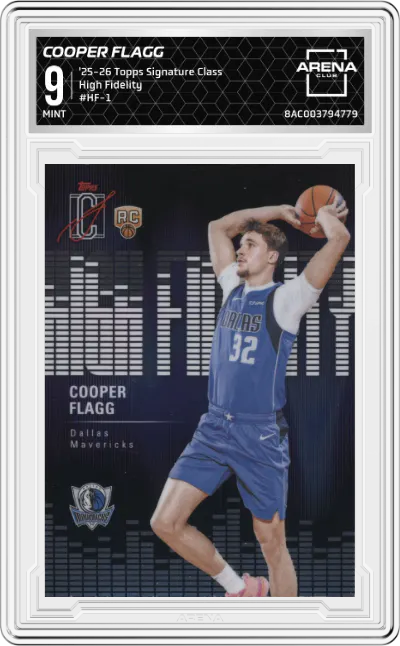 2025 2025-26 Topps Signature Class Topps Signature Class High Fidelity Cooper Flagg #HF-1 ARENA CLUB 9