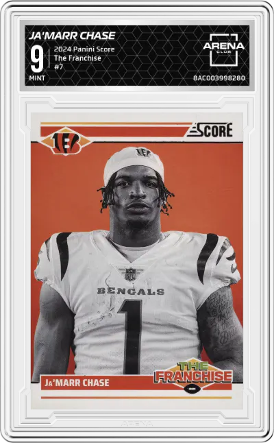 2024 Panini Score The Franchise Ja'Marr Chase #7 ARENA CLUB 9