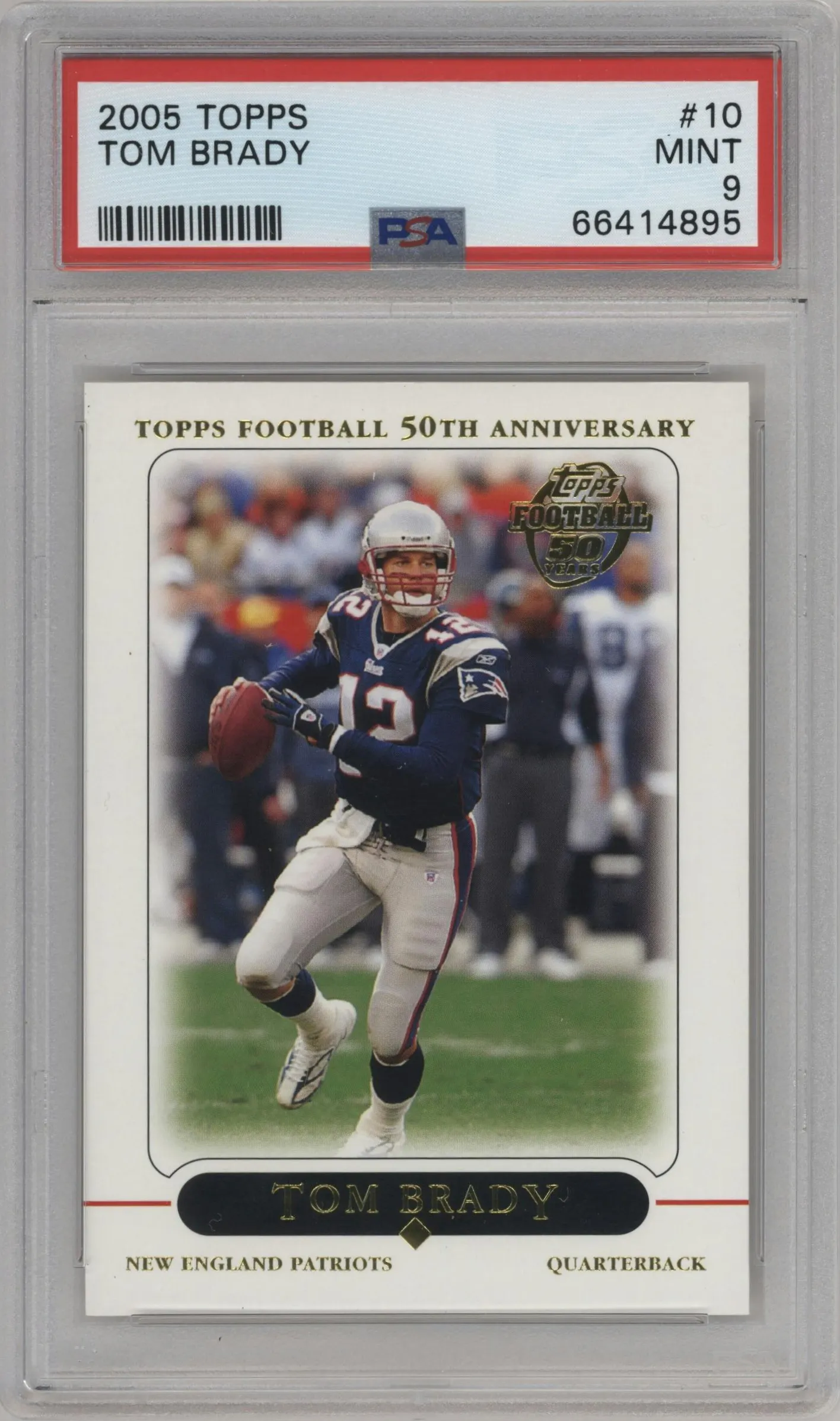 2005 Topps Tom Brady PSA 9