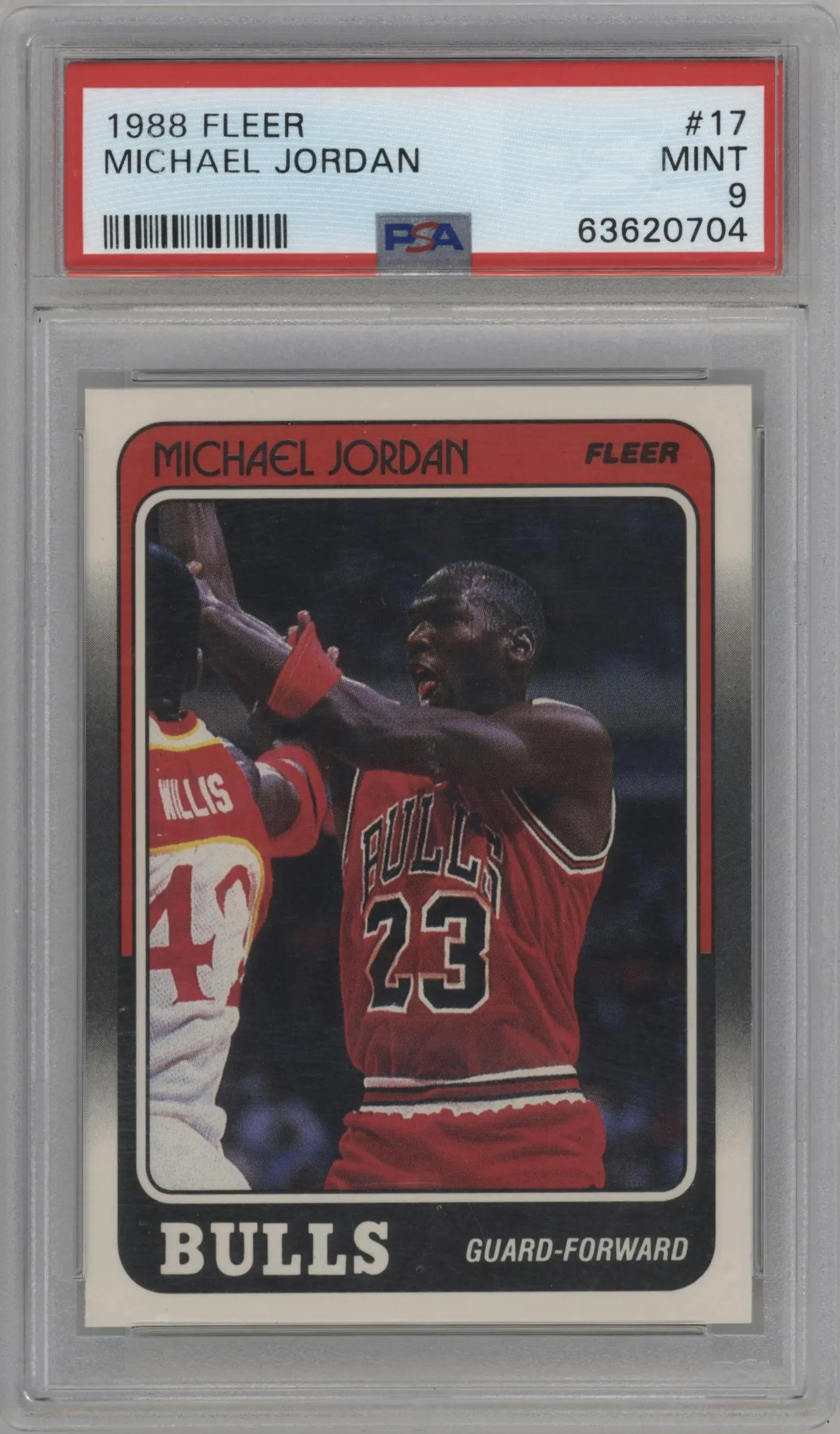 1988 Fleer Michael Jordan #17 PSA 9