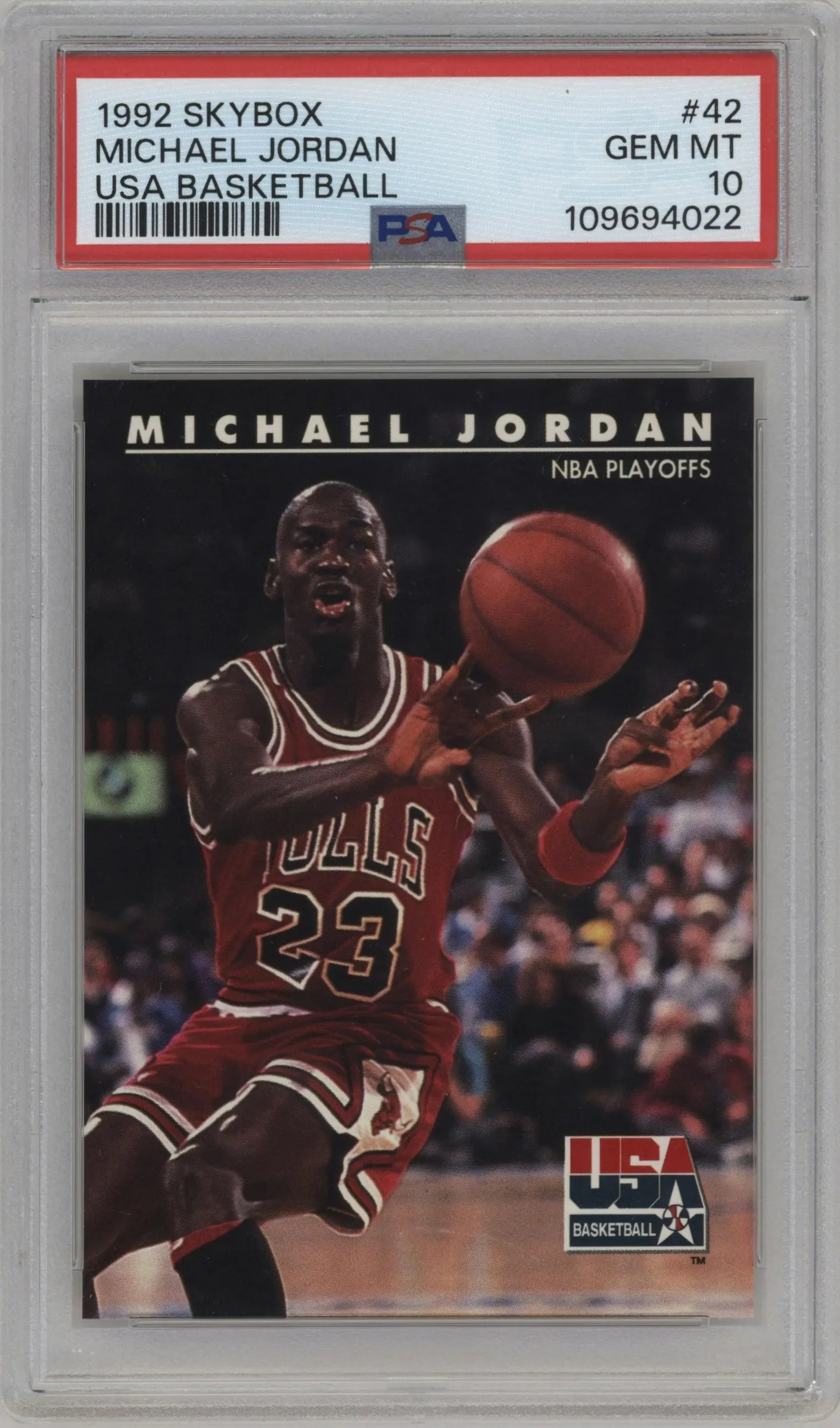1992 Skybox USA Michael Jordan #42 PSA 10