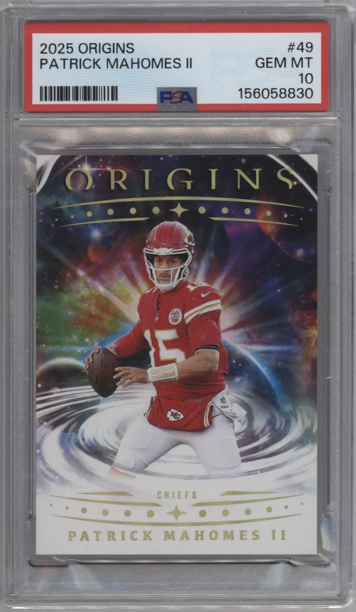2025 Panini Origins Patrick Mahomes II PSA 10