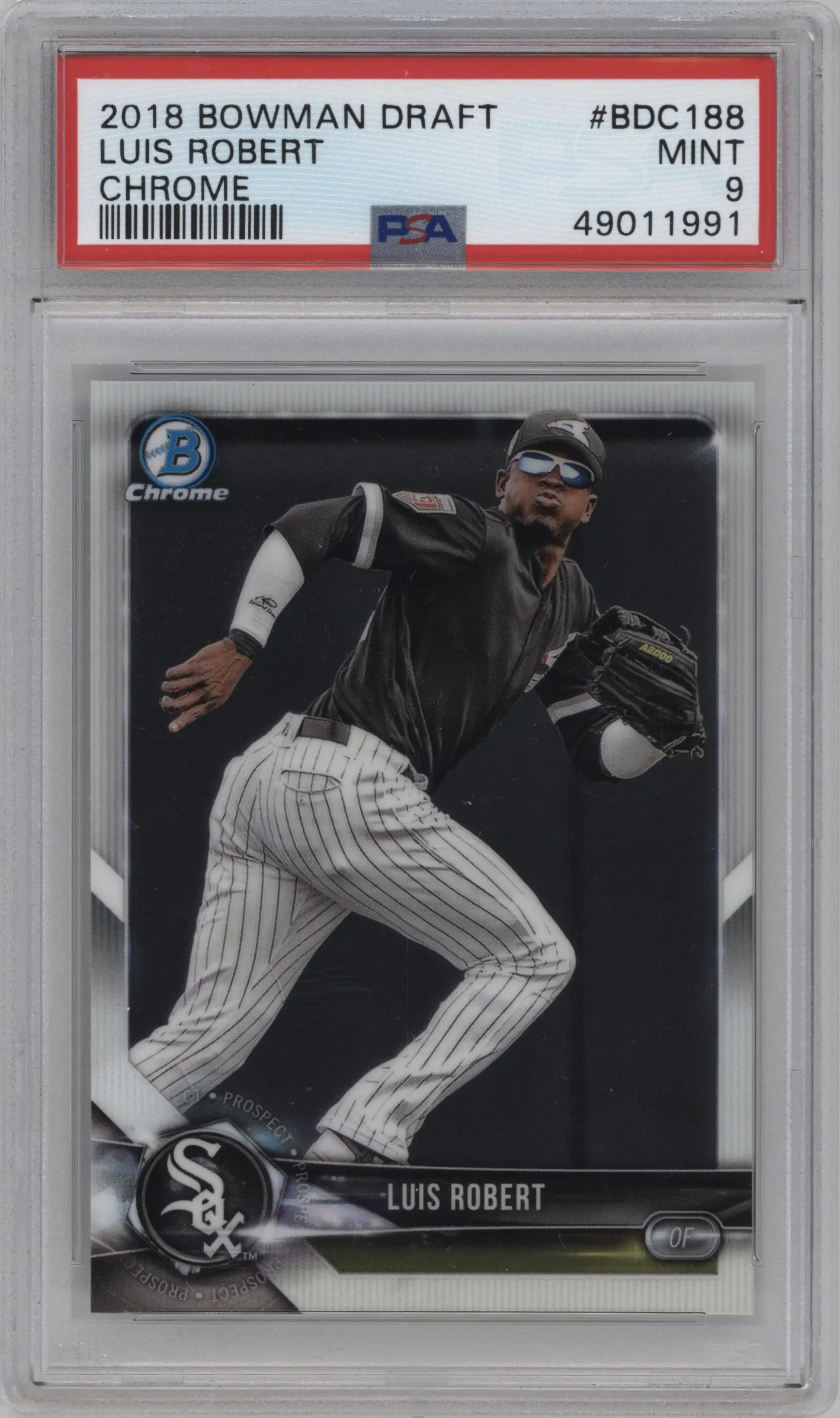 2018 Bowman Draft Chrome Luis Robert PSA 9