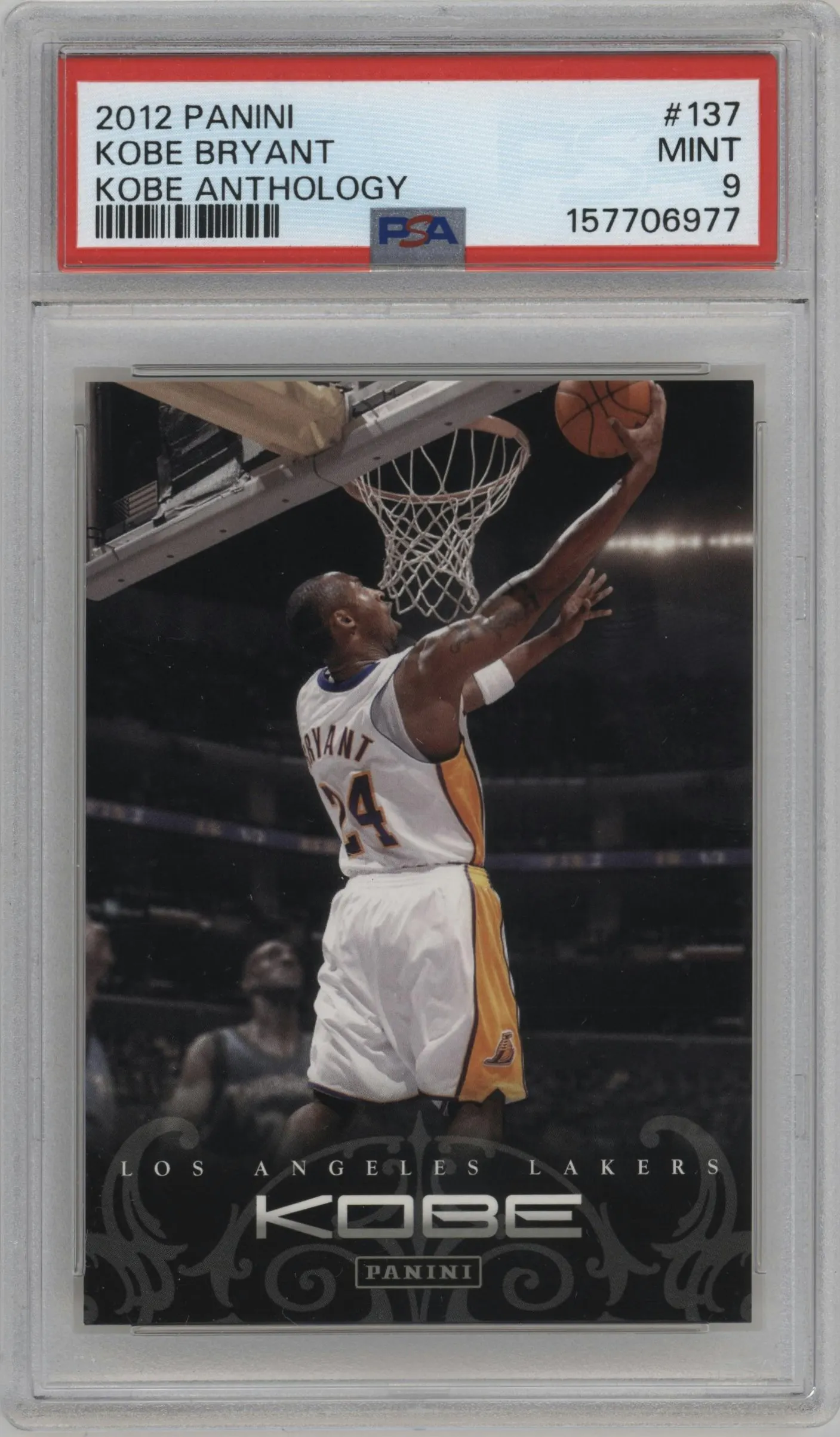 2012 Panini Kobe Anthology Kobe Bryant #137 PSA 9