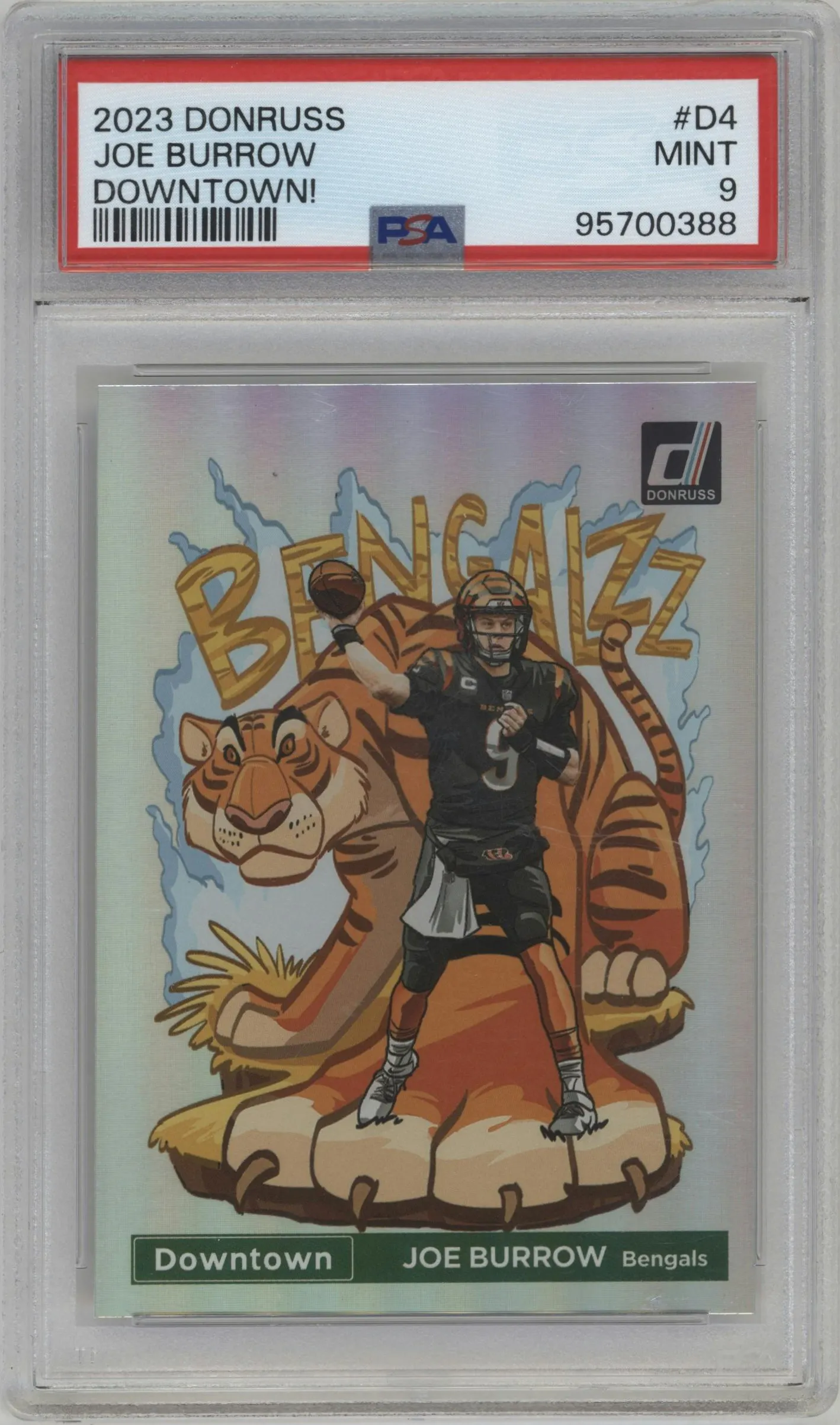2023 Panini Donruss Downtown Joe Burrow #D-4 PSA 9