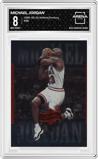 1999 Upper Deck Michael Jordan Athlete of the Century Michael Jordan #58 ARENA CLUB 8