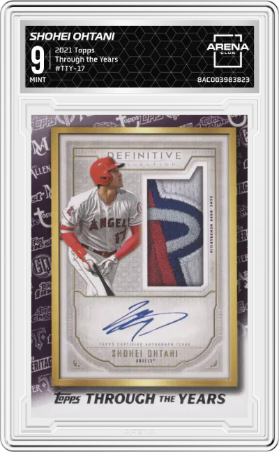 2021 Topps Series 1 Through the Years Shohei Ohtani #TTY-17 ARENA CLUB 9