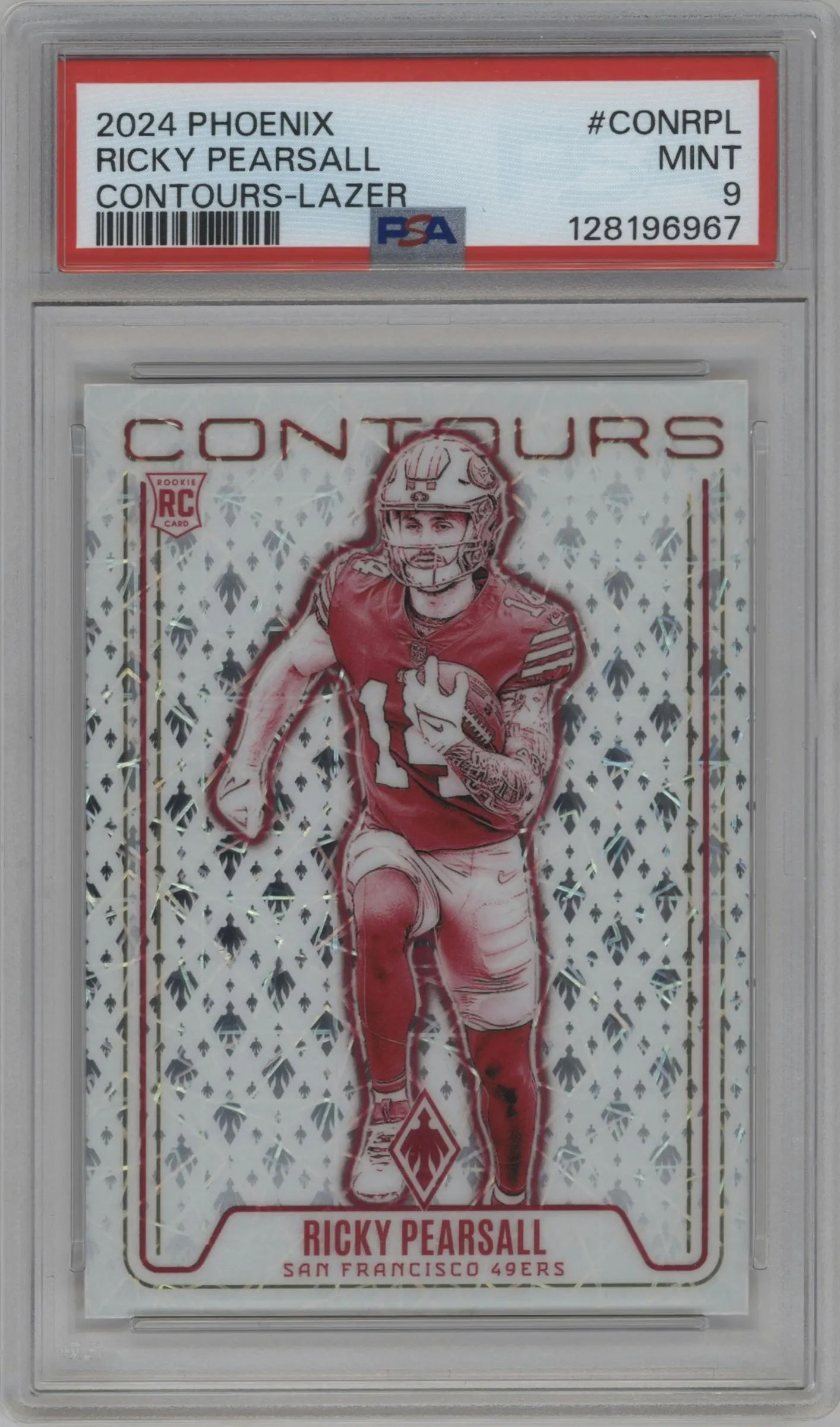 2024 Panini Phoenix Contours Ricky Pearsall Lazer #CON-RPL PSA 9