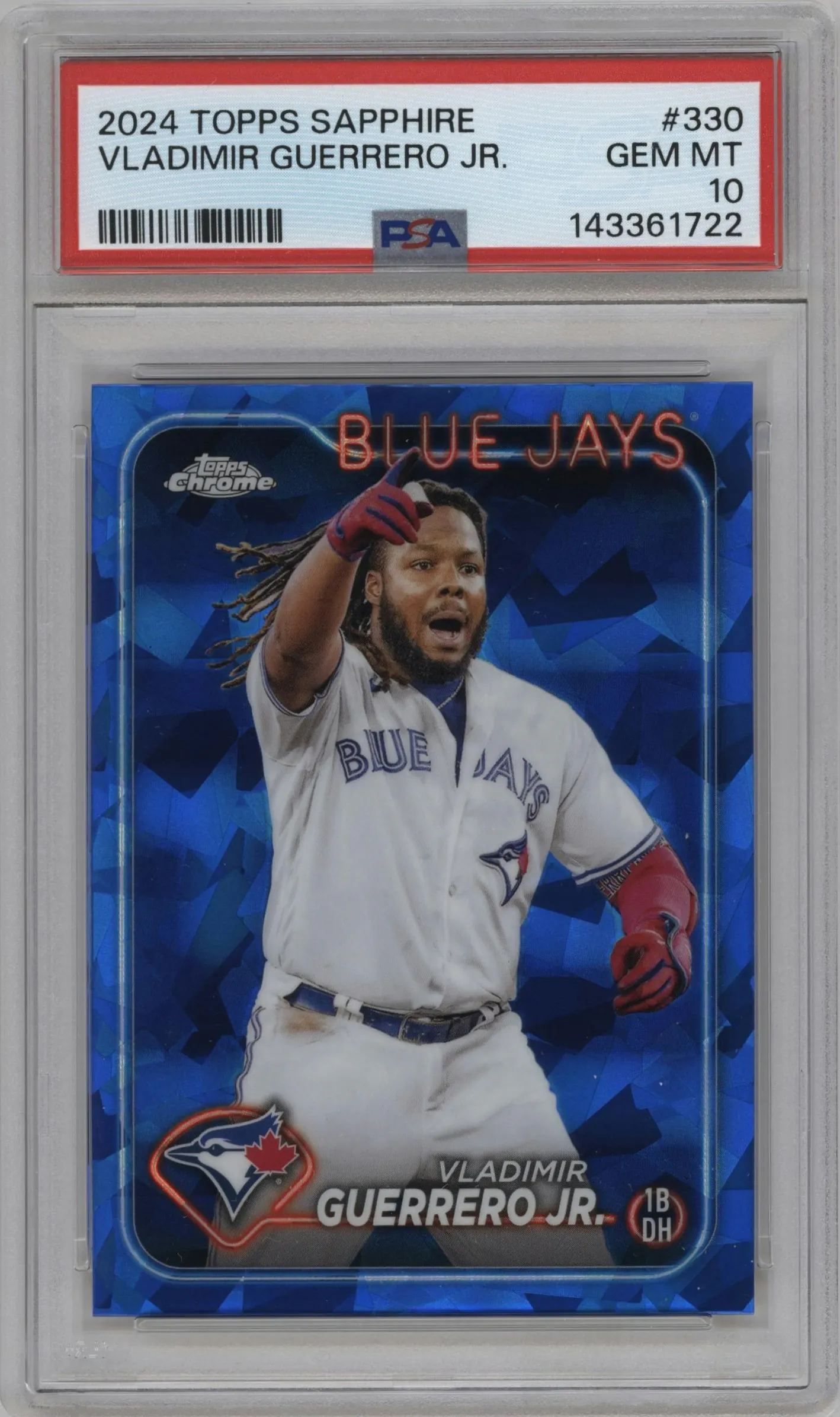 2024 Topps Chrome Sapphire Vladimir Guerrero Jr. #330 PSA 10