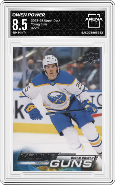 2022 Upper Deck Young Guns Owen Power #228 ARENA CLUB 8.5