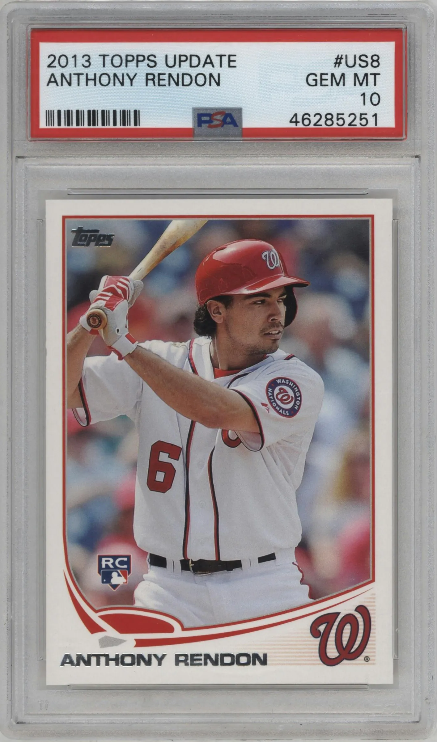 2013 Topps Update Anthony Rendon #US8 PSA 10