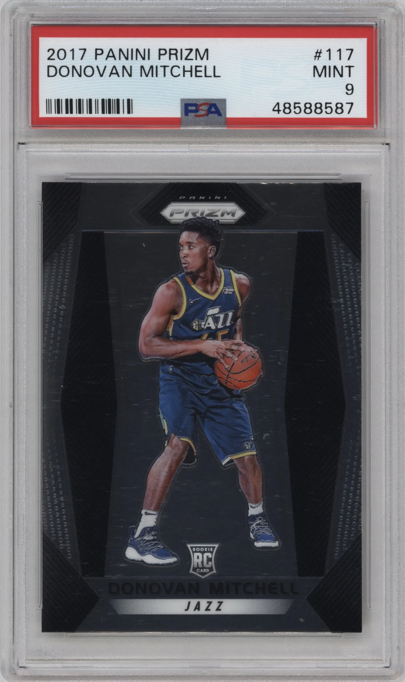 2017 Panini Prizm Donovan Mitchell PSA 9