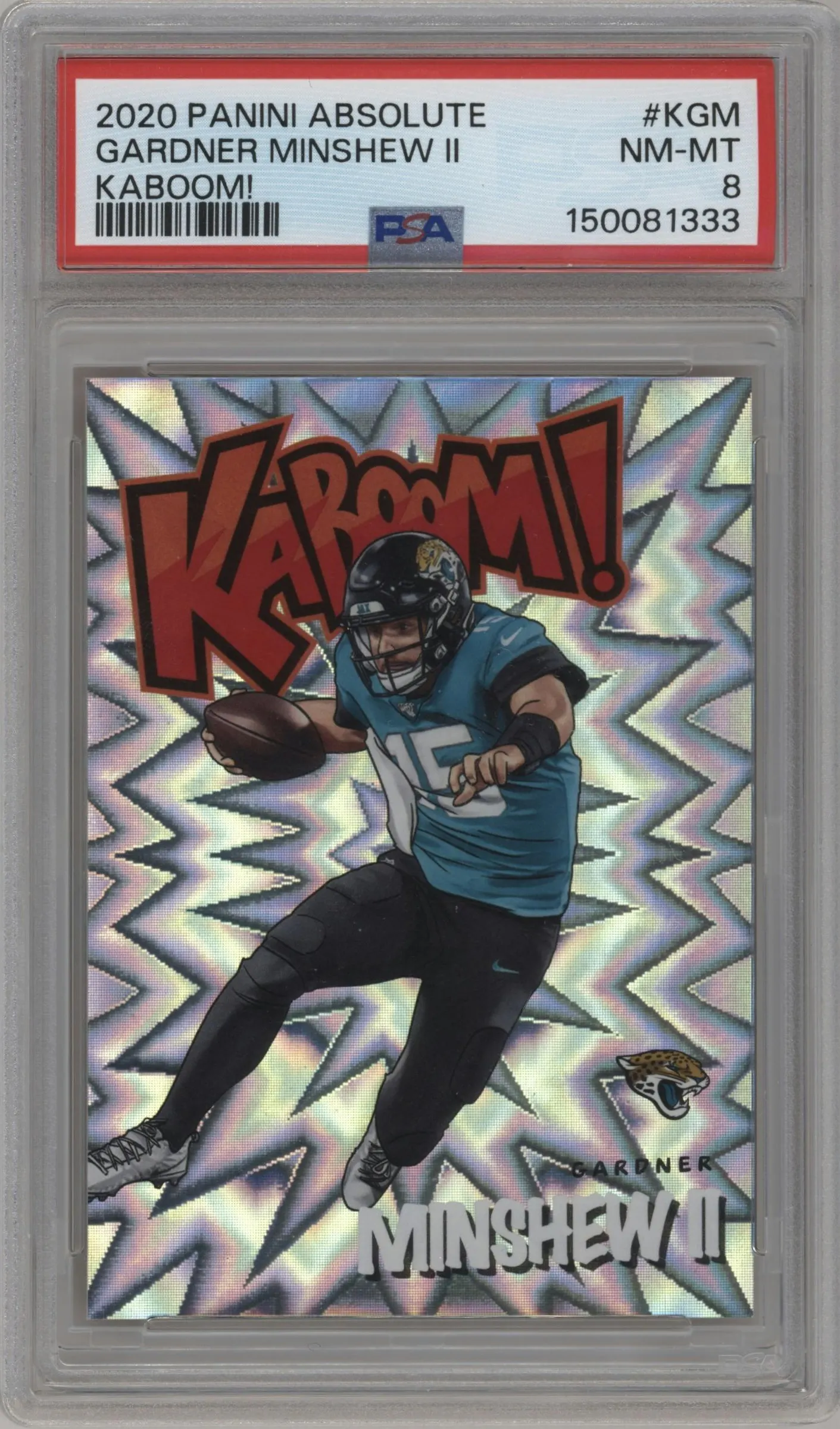 2020 Panini Absolute Kaboom! Gardner Minshew II #K-GM PSA 8