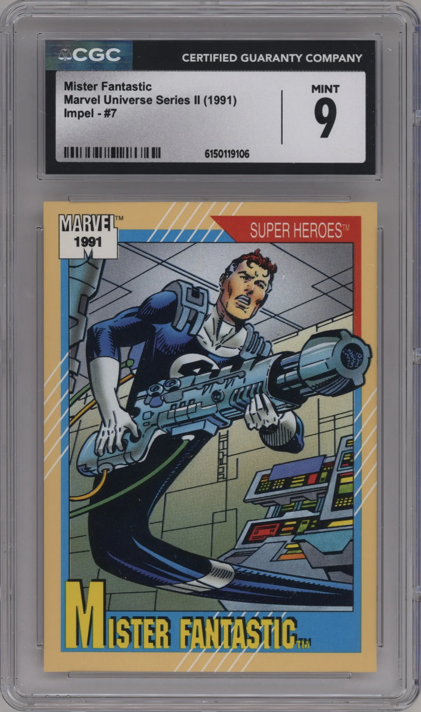 1991 Impel Marvel Universe Mister Fantastic CGC 9