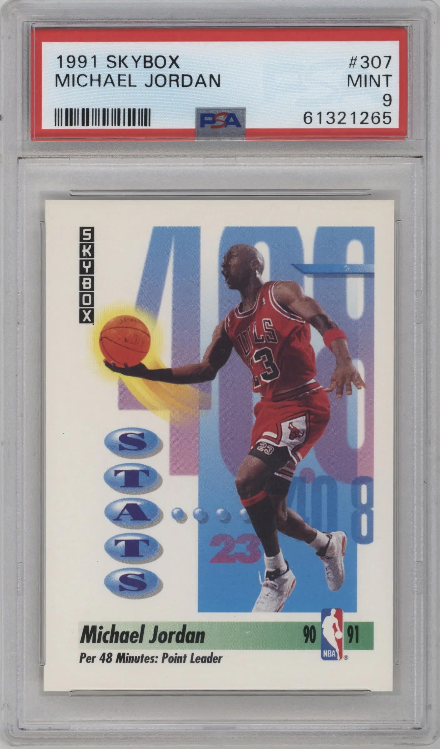 1991 Skybox Michael Jordan #307 PSA 9