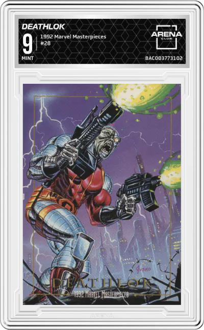 1992 SkyBox Marvel Masterpieces Deathlok ARENA CLUB 9