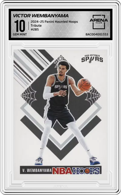2024 Panini Haunted Hoops Tribute Victor Wembanyama #285 ARENA CLUB 10