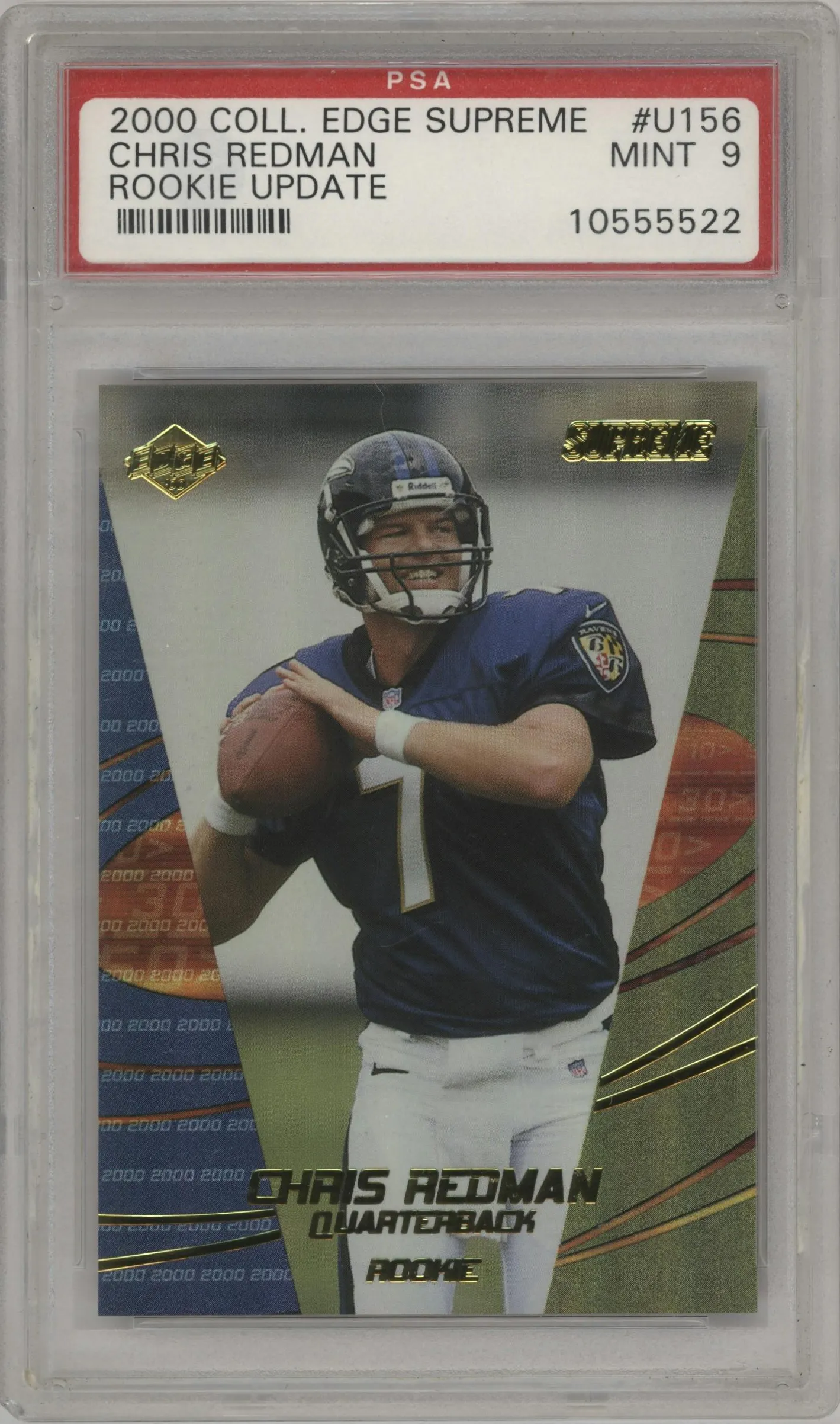 2000 Collector's Edge Supreme Update Chris Redman #U156 PSA 9