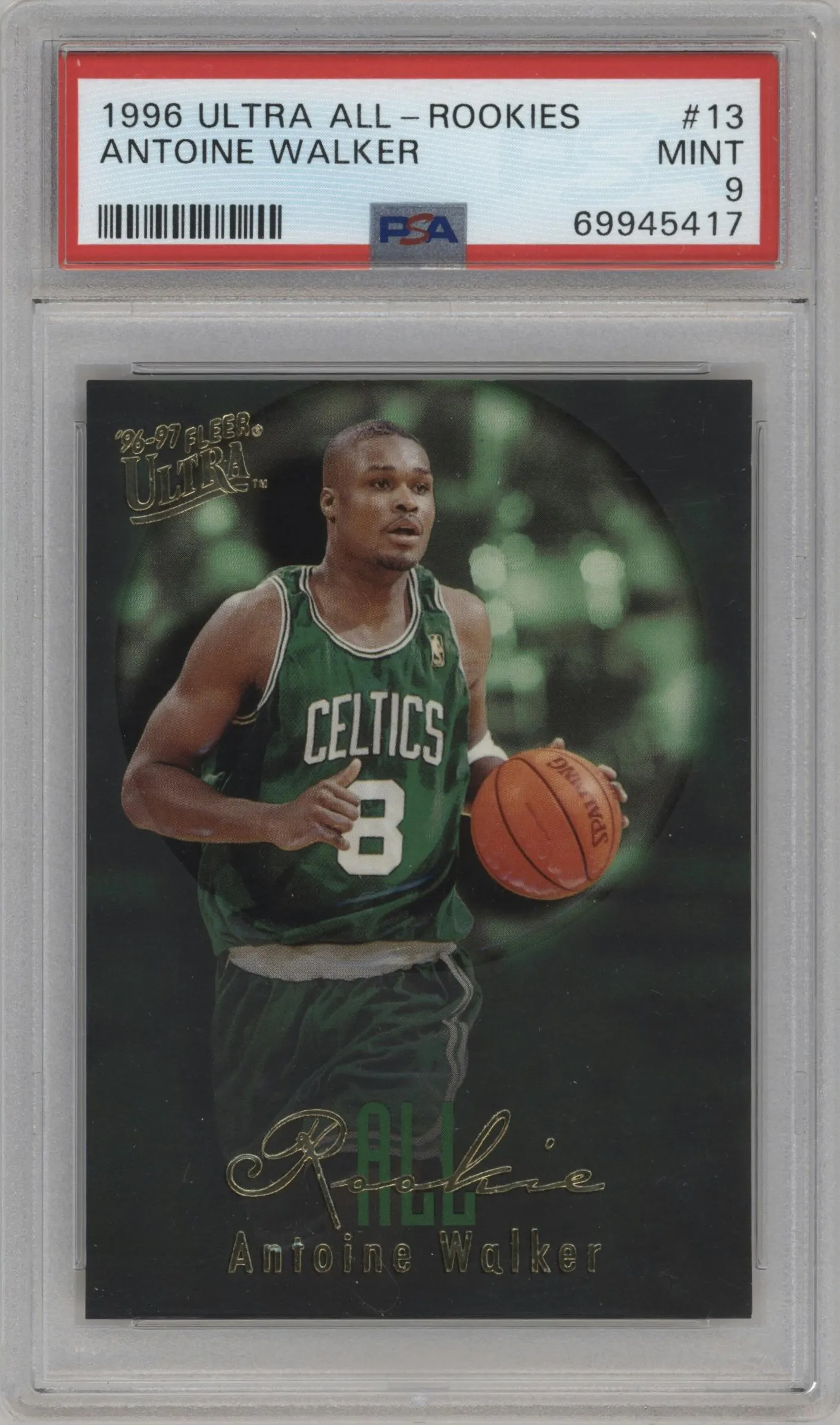 1996 Fleer Ultra All-Rookie Antoine Walker #13 PSA 9