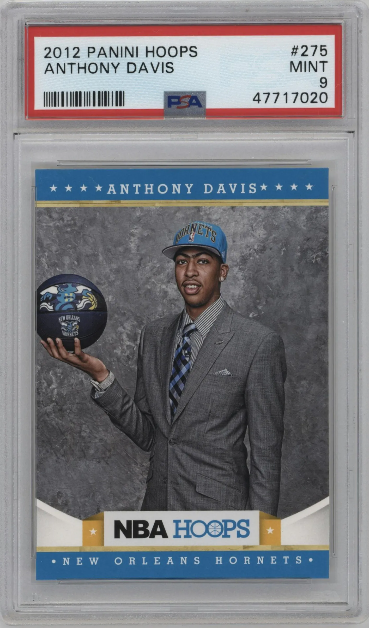 2012 Panini NBA Hoops Anthony Davis #275 PSA 9