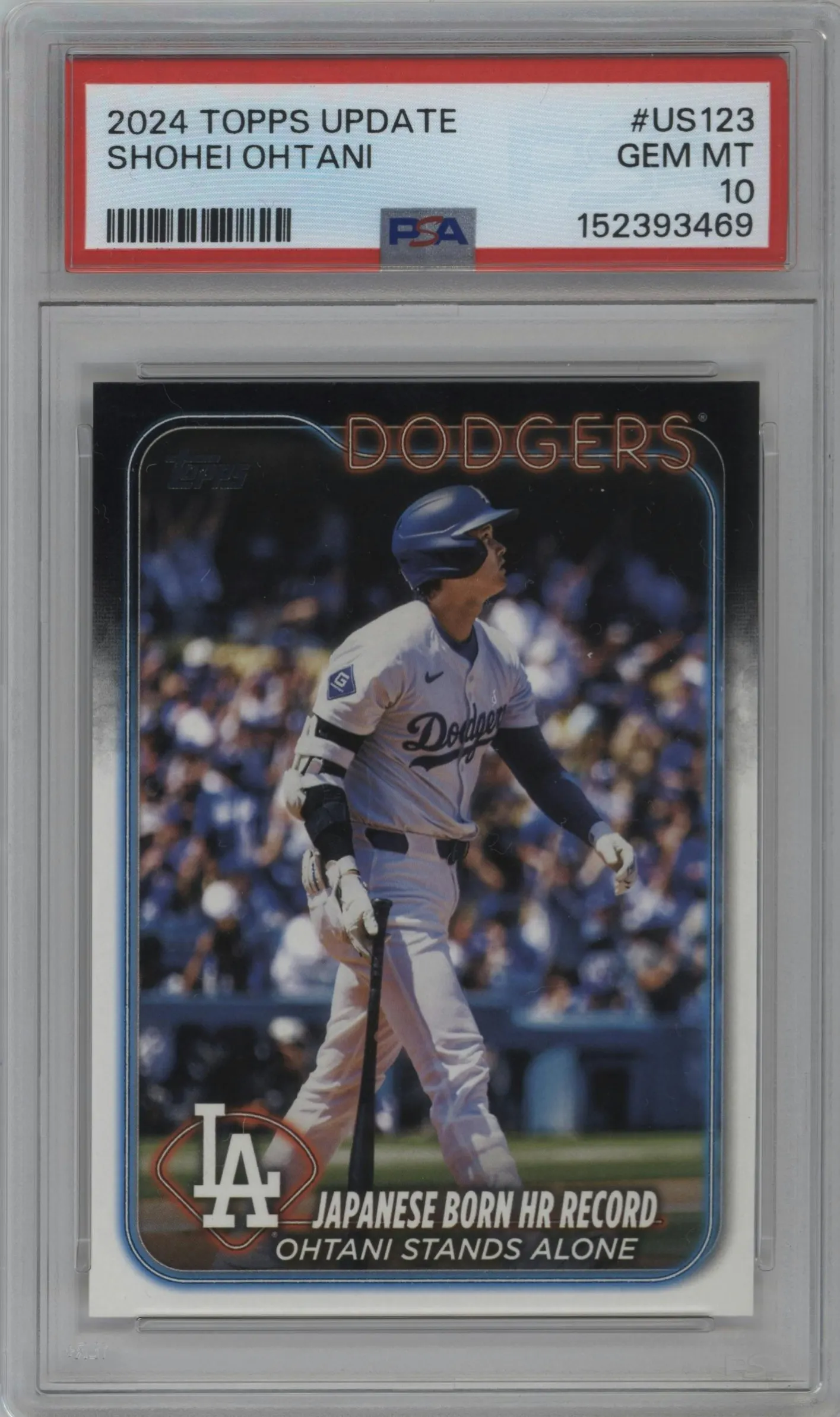 2024 Topps Update Shohei Ohtani #US123 PSA 10