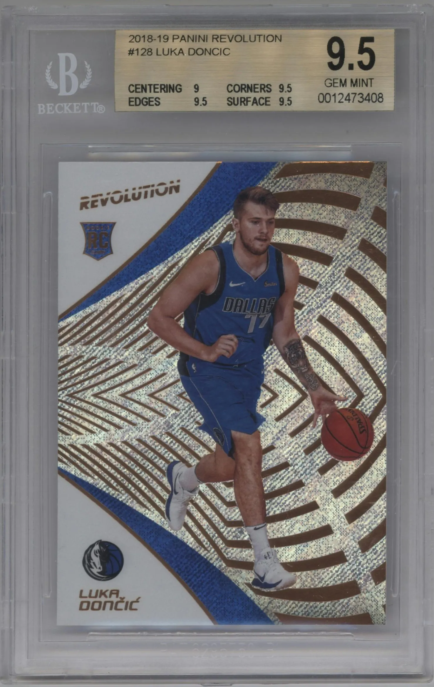 2018 Panini Revolution Luka Doncic #128 BGS 9.5