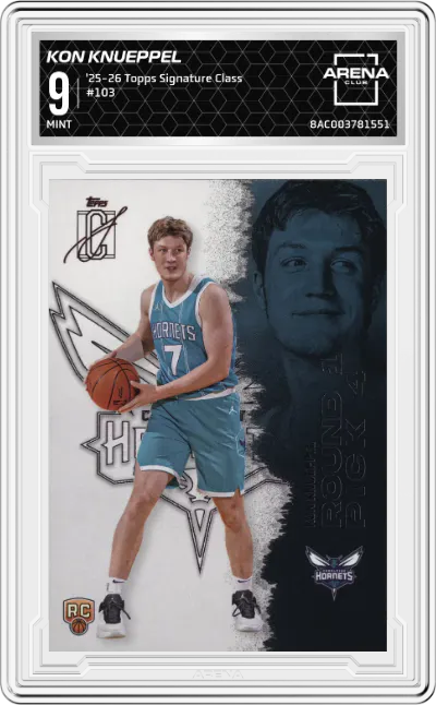 2025 2025-26 Topps Signature Class Topps Signature Class Kon Knueppel #103 ARENA CLUB 9