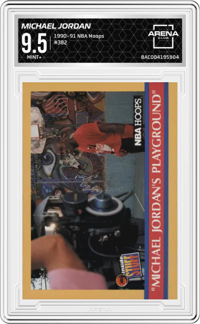 1990 NBA Hoops Michael Jordan #382 ARENA CLUB 9.5