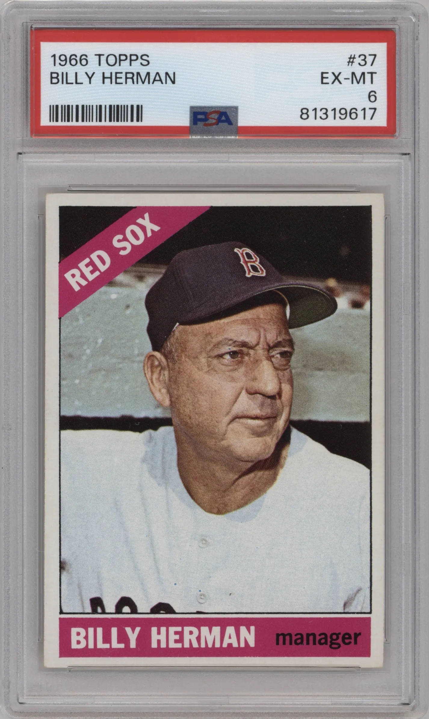 1966 Topps Billy Herman PSA 6