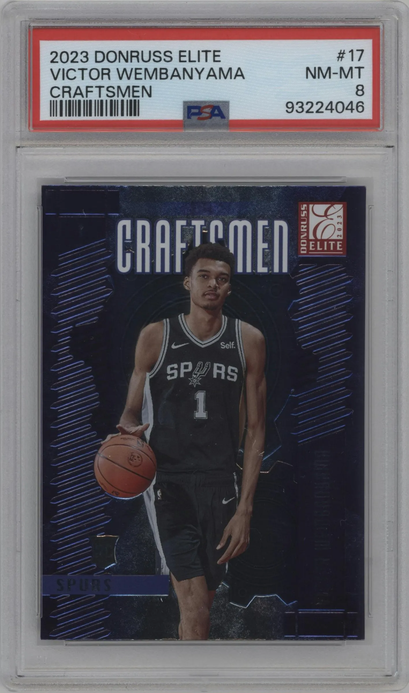 2023 Panini Donruss Elite Craftsmen Victor Wembanyama #17 PSA 8