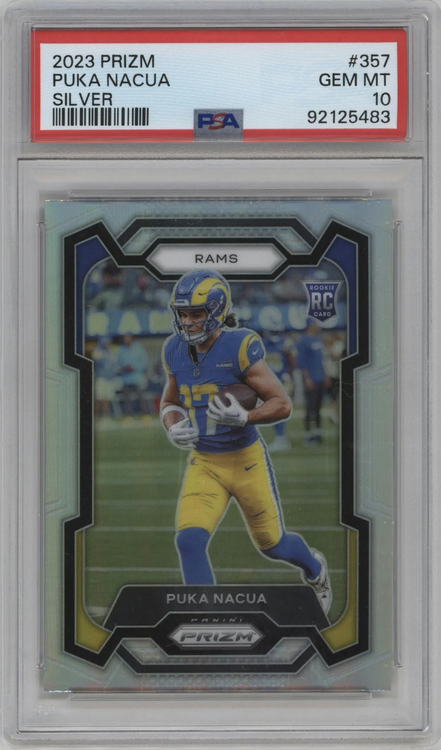 2023 Panini Prizm Puka Nacua Silver Prizm #357 PSA 10