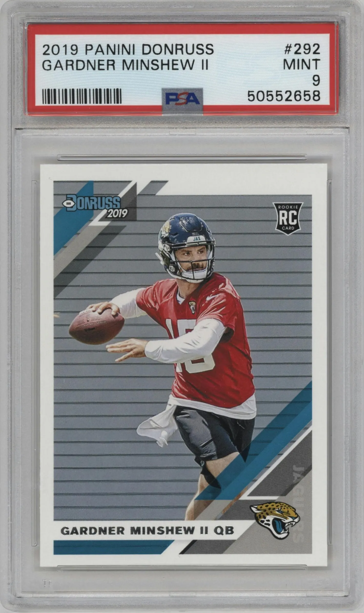 2019 Panini Donruss Gardner Minshew II #292 PSA 9