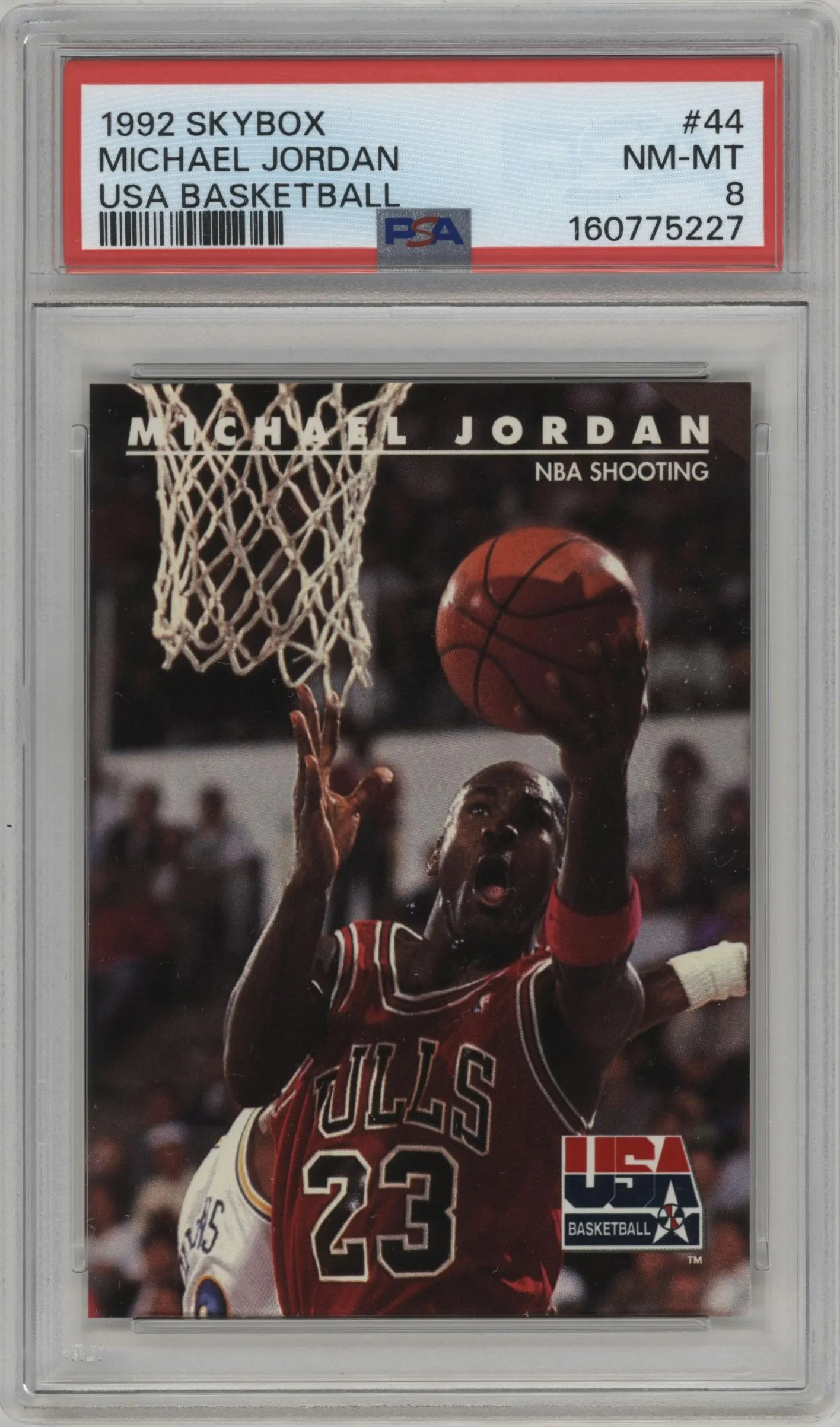 1992 Skybox USA Michael Jordan #44 PSA 8