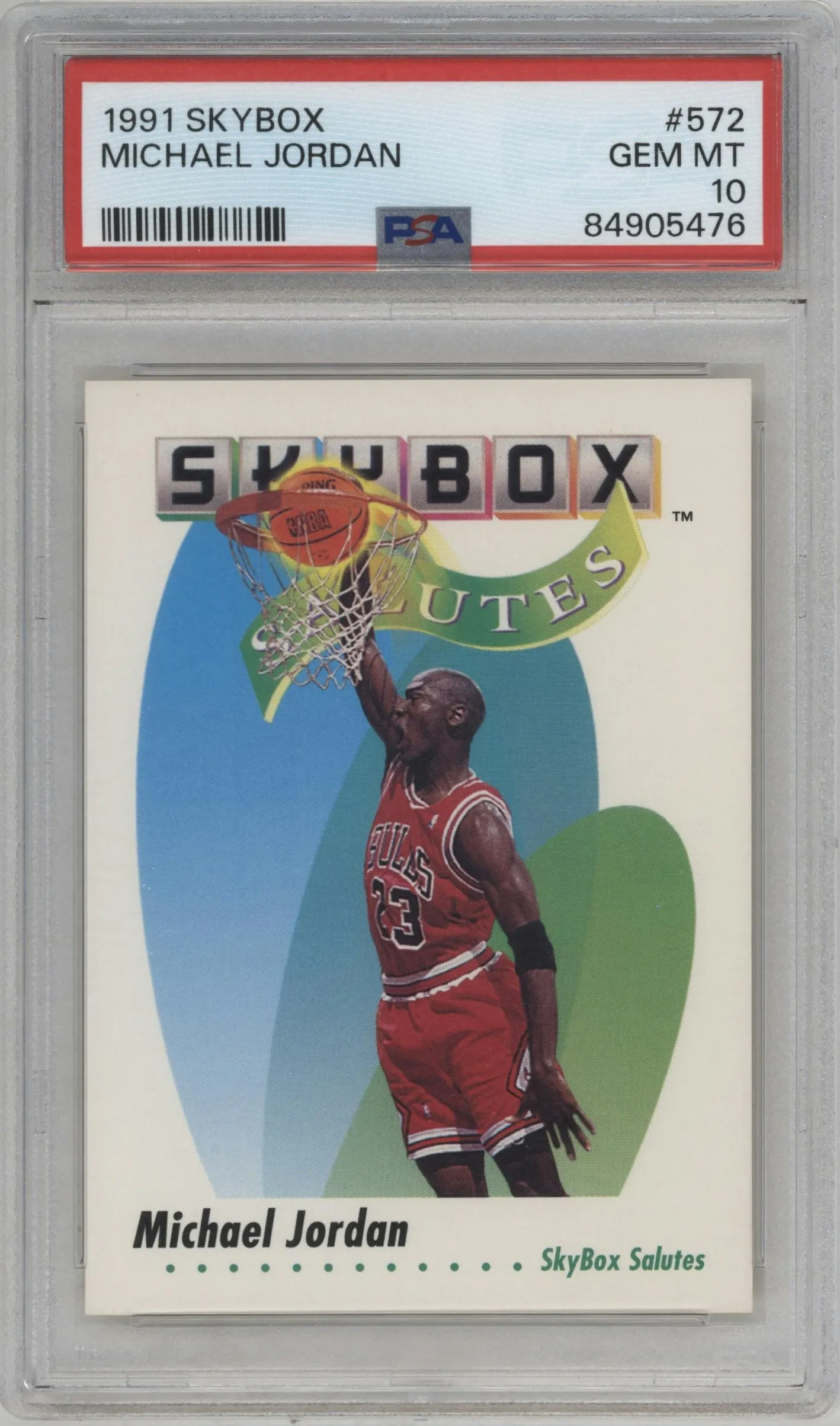 1991 Skybox Michael Jordan #572 PSA 10