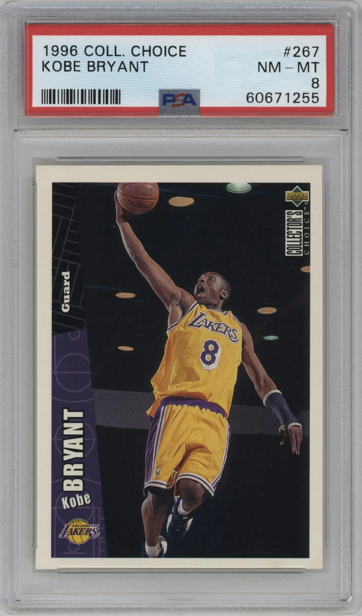 1996 Upper Deck Collector's Choice Kobe Bryant #267 PSA 8