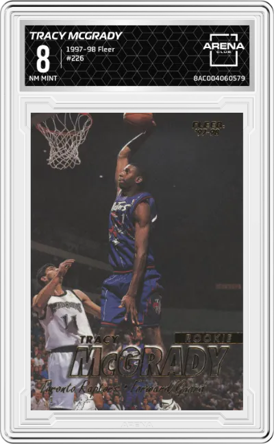 1997 Fleer Tracy McGrady #226 ARENA CLUB 8