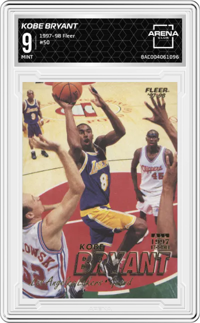 1997 Fleer Kobe Bryant #50 ARENA CLUB 9